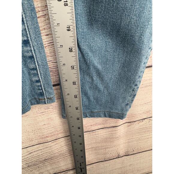 Mother Denim High Waisted Looker Ankle Fray Jeans Women's 26 Blue Destroyed - Picture 13 of 15